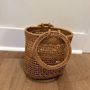 Tuckernuck Woven Raffia Bucket Bag